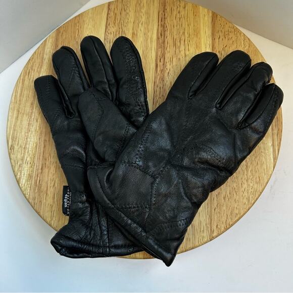 Thinsulate Men’s Leather Lines Winter Gloves - Picture 2 of 6